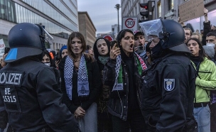 גרמניה ברלין תמיכה בפלסטין (צילום: Maja Hitij, getty images)