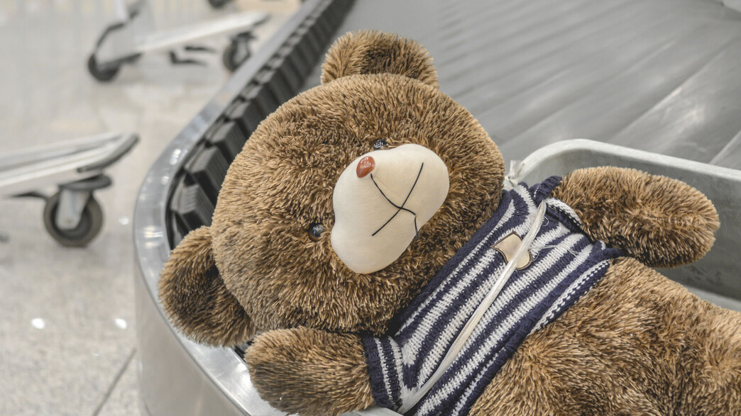 בובה, דובי צעצוע, בשדה התעופה בובה, דובי צעצוע, בשדה התעופה