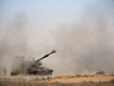 טנק בגבול רצועת עזה  (צילום: Ziv Lavi, shutterstock)