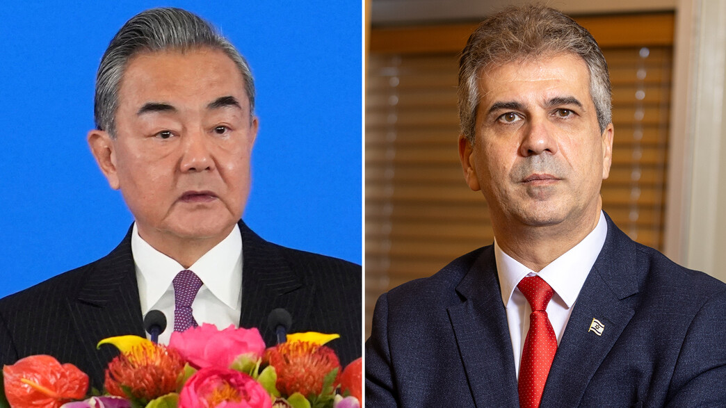 שר החוץ אלי כהן ושר החוץ של סין וונג יי