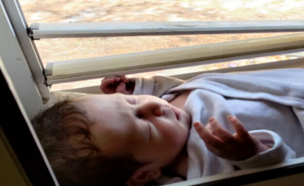 Israeli Baby on Windowsill