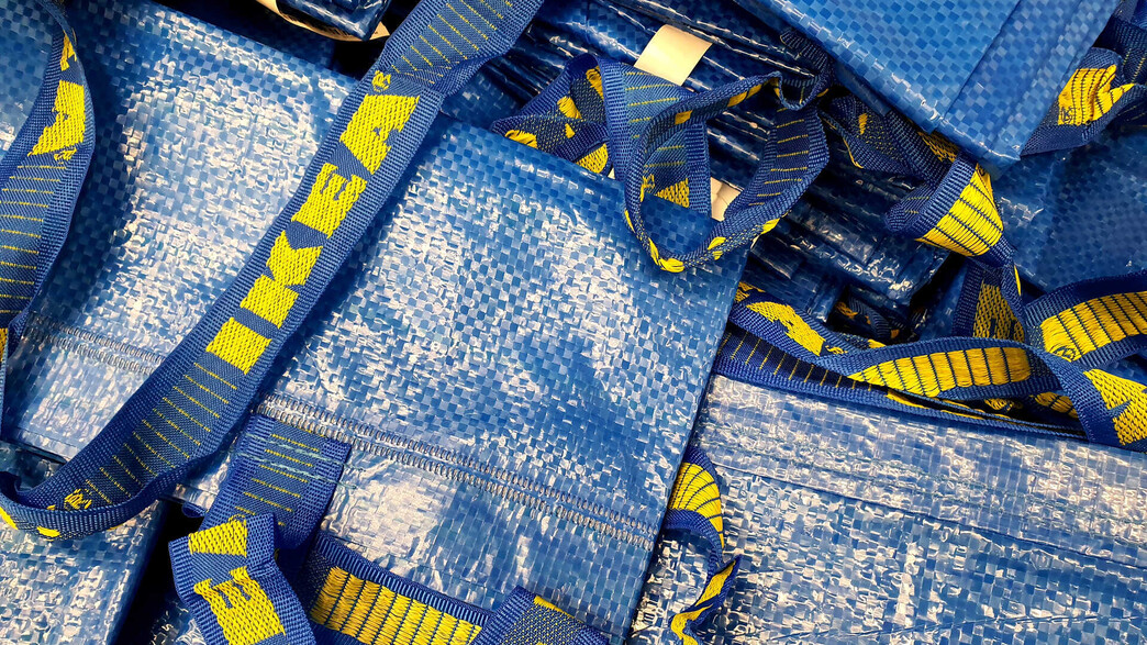 שקית איקאה כחולה, סל קניות FRAKTA שקית איקאה כחולה, סל קניות FRAKTA