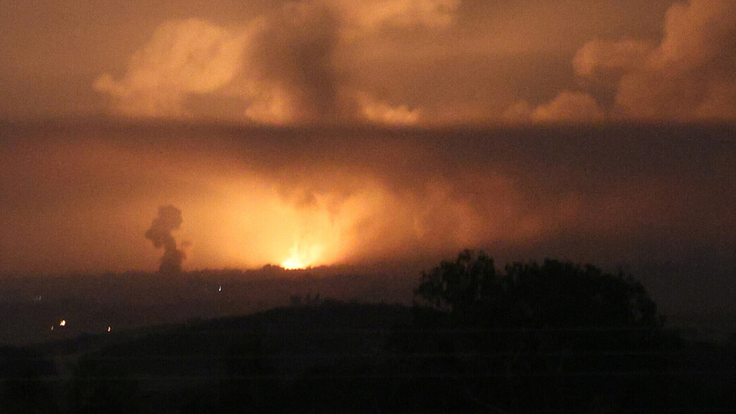 תקיפות ברצועת עזה בתצפית משדרות