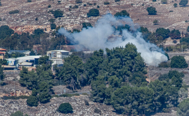 חילופי אש בין צה"ל למחבלים מארגון חיזבאללה על הגבו (צילום: אייל מרגולין, פלאש 90)