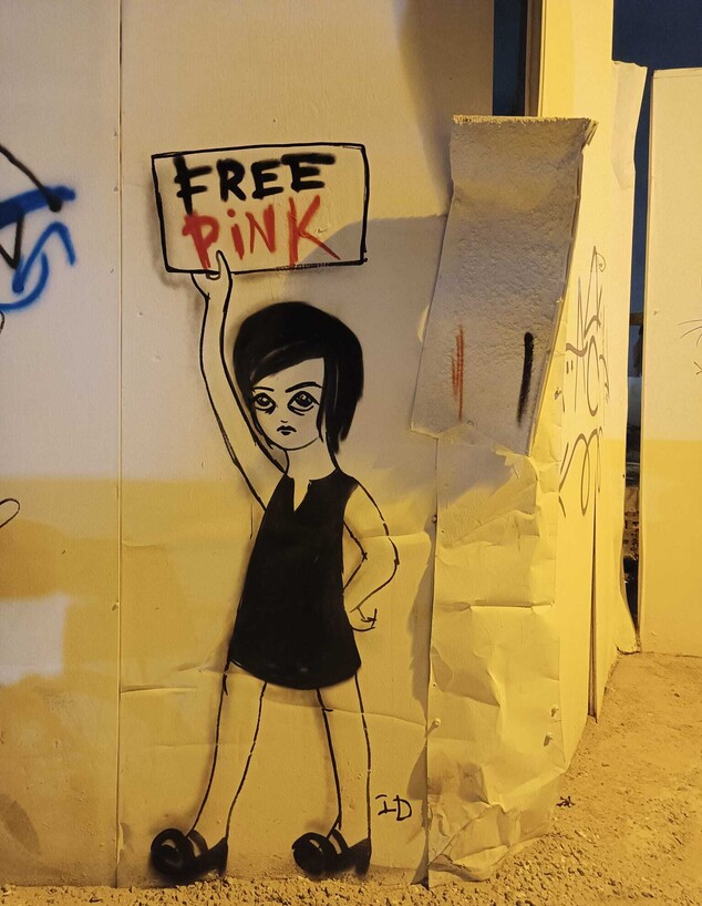 אמנית רחוב, ג, לשחרר את פינק (צילום: יוליה שטנגלוב)