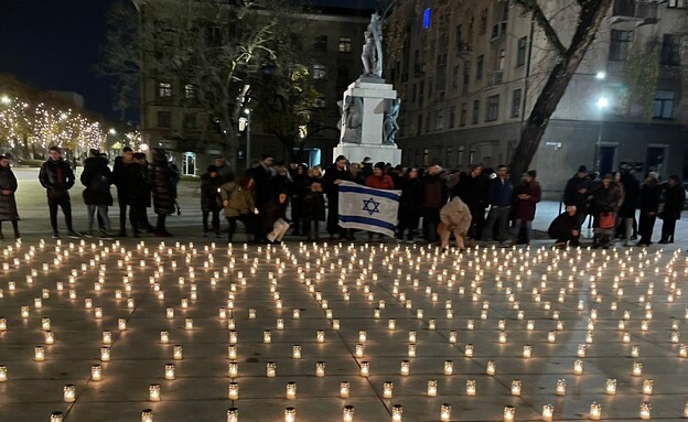 ליטא: 1,400 נרות הודלקו לזכר הנרצחים בישראל