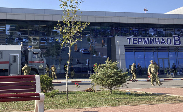 נמל התעופה מחצ'קלה דאגסטן (צילום: 	STRINGER, getty images)