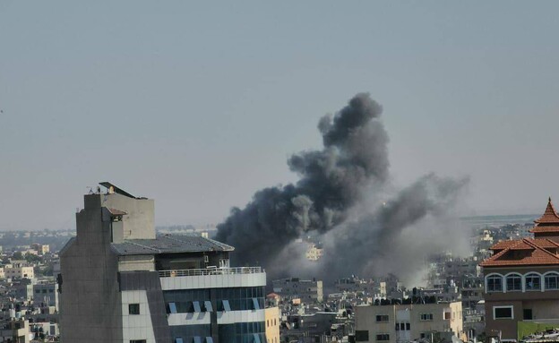 בעזה מדווחים: צה"ל תוקף מבנה ממזרח לרפיח