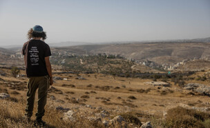 מתיישב יהודי ברמת מגרון (צילום: חיים גולדברג, FLASH90)