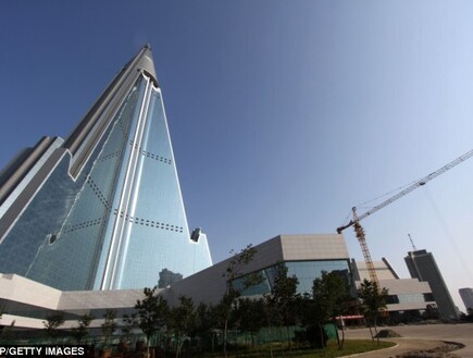 המלון בקוריאה הצפונית (צילום: dailymail.co.uk)