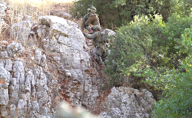 פעילות יחידת אגוז בגבול לבנון (צילום: דובר צה