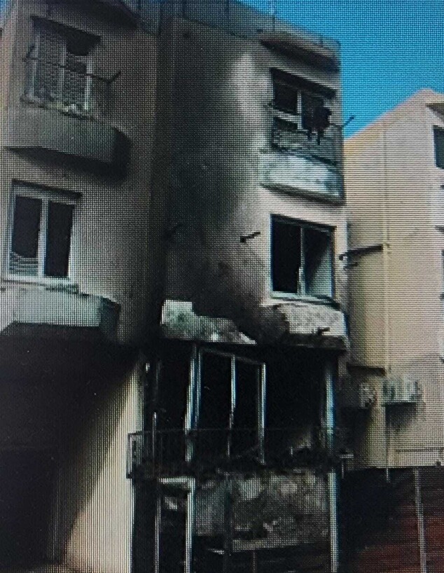 הנזק הכבד שנגרם לבניין