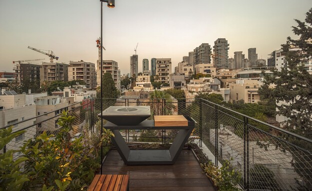דירת גג בתל אביב קרן עצמון  (צילום: יואב גרין)