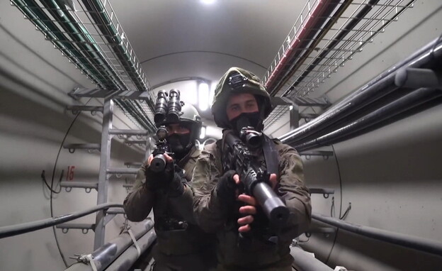 כוחות צה"ל באימון ללוחמה בתנאי תת-קרקע (צילום: חדשות 12)
