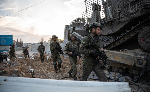 פעילות הכוחות בשטח רצועת עזה (צילום: דובר צה"ל)