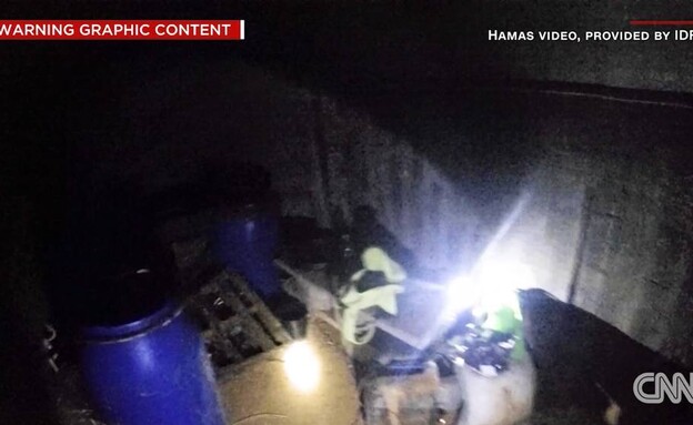 מחבלי חמאס במנהרות ביום מתקפת הפתע (צילום: CNN)