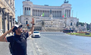 איתי חן בטיול ברומא (צילום: באדיבות המשפחה)