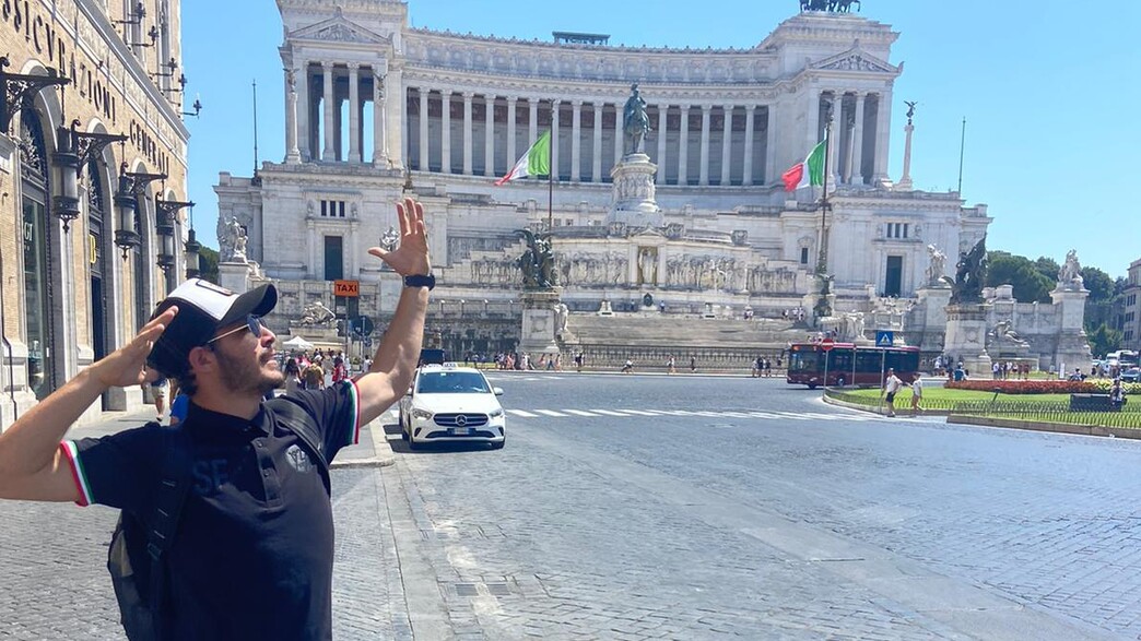 איתי חן בטיול ברומא (צילום: באדיבות המשפחה)
