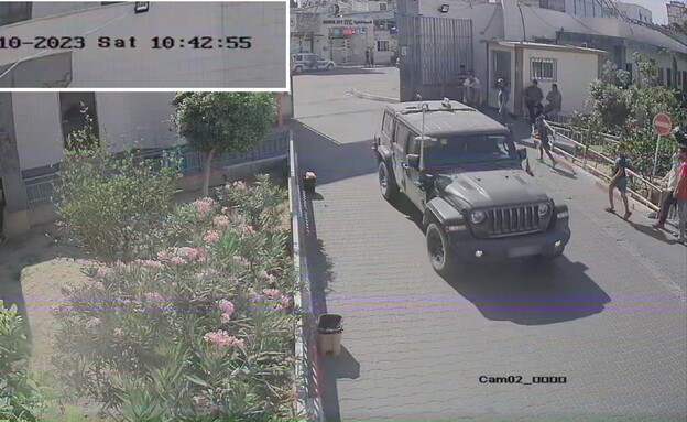 רכבים צה"ליים שהובלו לבית החולים שיפאא' ב-07.10 (צילום: דובר צה"ל)