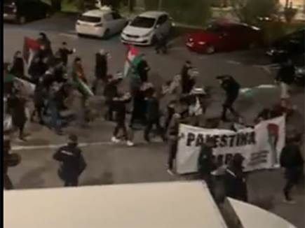 הפגנה פרו פלסטינית בספרד (getty) (צילום: ספורט 5)