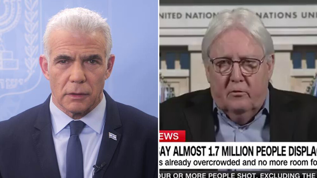 מרטין גריפית׳ ויאיר לפיד מרטין גריפית׳ ויאיר לפיד