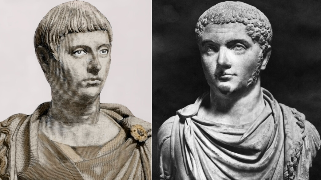 שליטת רומא אלאגבאלוס, מרקוס אורליוס אנטונינוס אוגוסטוס (צילום: ימין: Hulton Archive | שמאל: Ipsumpix/Corbis, GettyImages)