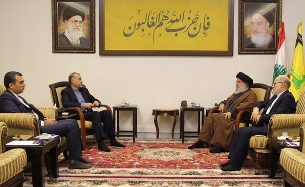 נסראללה נפגש בביירות עם שר החוץ האיראני עבדאללהיאן
