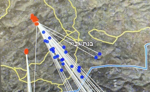 דובר צה"ל בערבית חשף את השיגורים הכושלים של חיזבאל (צילום: דובר צה"ל בערבית)