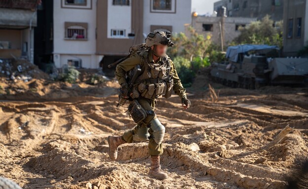 לוחמי חטיבת הנח"ל במרחב ג'באליה (צילום: דובר צה"ל)