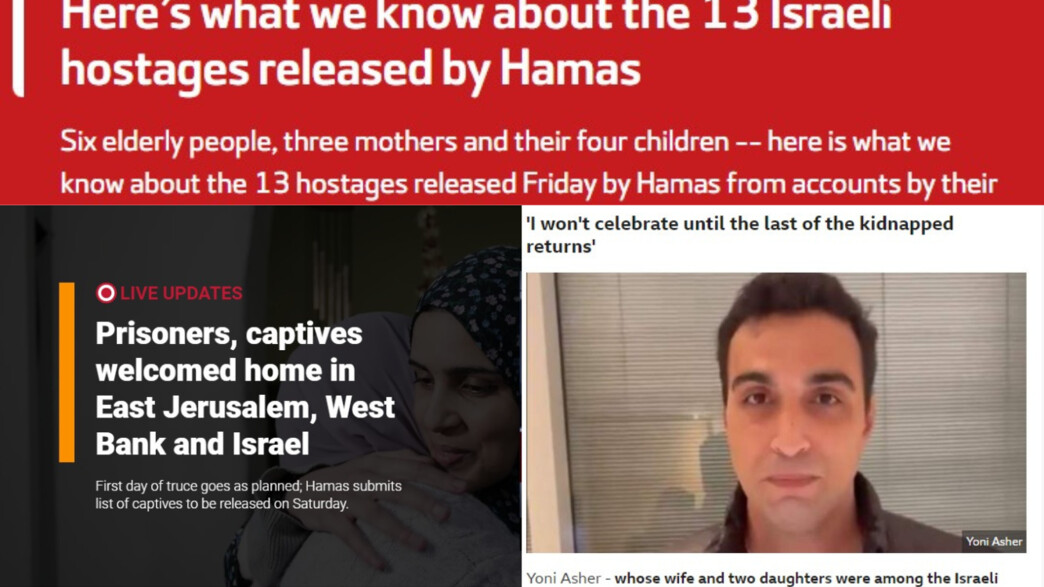 הסיקור הבינ"ל על שחרור החטופים