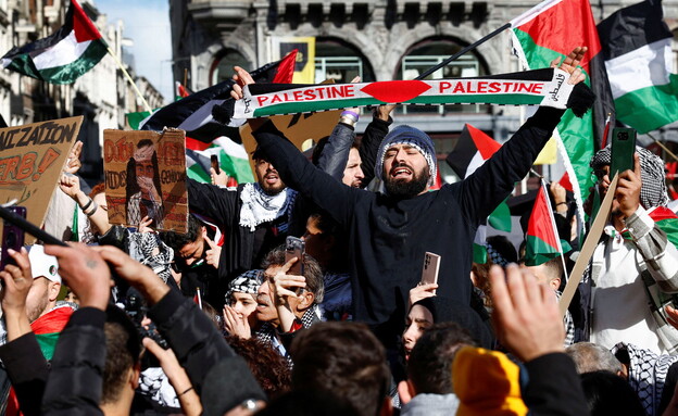 הפגנות פרו-פלסטיניות, אילוסטרציה (צילום: רויטרס)