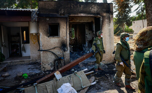 כפר עזה אחרי תקיפת חמאס ב-7 באוקטובר (צילום: חיים גולדברג, Flash90)