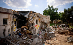 כפר עזה אחרי תקיפת חמאס ב-7 באוקטובר (צילום: חיים גולדברג, Flash90)