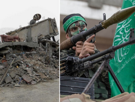 ההרס שהביא חמאס על רצועת עזה, מחבלי הזרוע הצבאית (צילום: Ahmad Hasaballah | Yousef Masoud/SOPA Images/LightRocket via Getty Images)