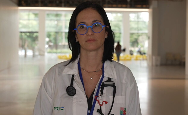 ד"ר חבצלת ירדן בילבסקי, רופאה במחלקת הילדים השבים (צילום: חדשות 12)