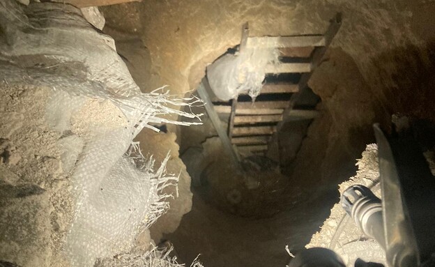 פיר תת-קרקעי שהתגלה בפעולה בג'נין (צילום: דובר צה