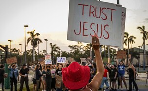 הפגנות בפלורידה (צילום: Giorgio VIERA / AFP, GettyImages)
