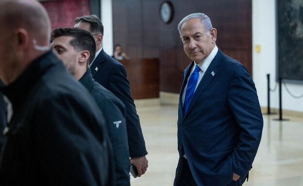 ראש הממשלה בנימין נתניהו בכנסת בירושלים (צילום: חיים גולדברג, פלאש 90)