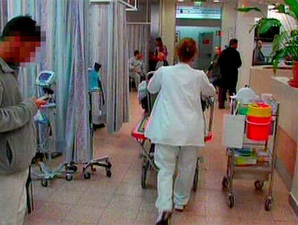 עומסים חריגים בבתי החולים, ארכיון (צילום: חדשות 2)