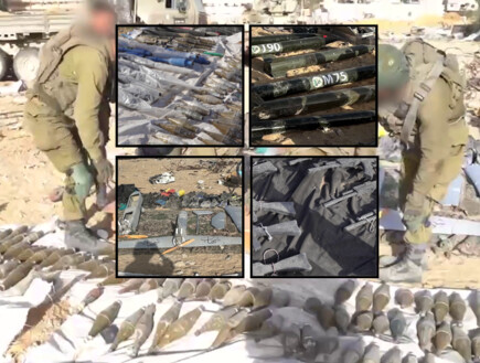 טילים ארוכי טווח נתפסו סמוך למרפאה ובי''ס בעזה (צילום: דובר צה"ל)