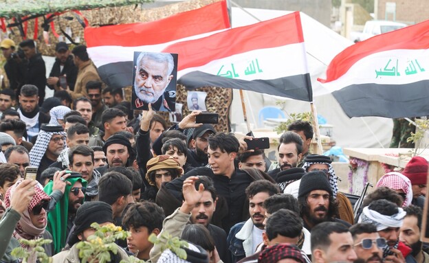 תומכי המיליציות בעיראק (צילום: reuters)