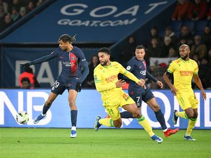 נאנט הקשתה מאוד על פ.ס.ז' הערב (Getty)