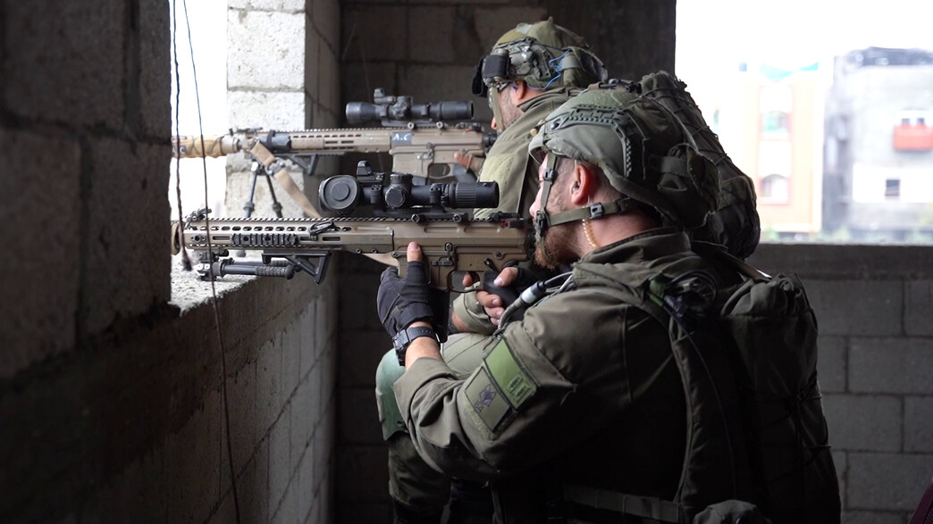 לחימת צוות הקרב החטיבתי של גבעתי בדרום רצועת עזה (צילום: דובר צה"ל)
