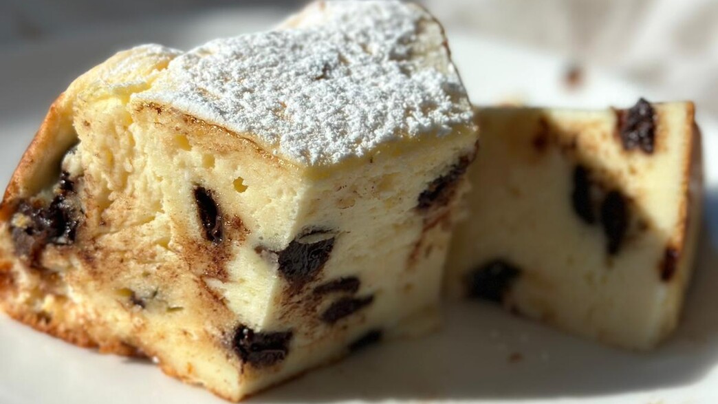 עוגת ריקוטה ושוקולד צ'יפס בלי קמח 