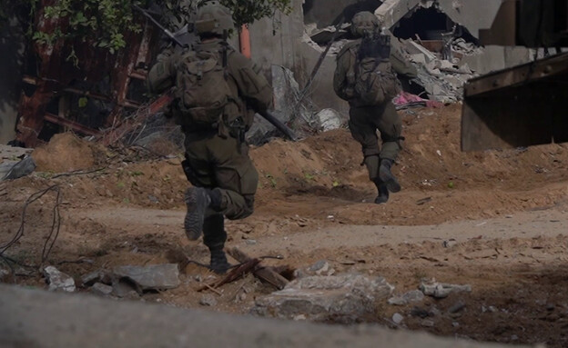 לחימת צוות הקרב החטיבתי של גבעתי בדרום רצועת עזה (צילום: דובר צה"ל)