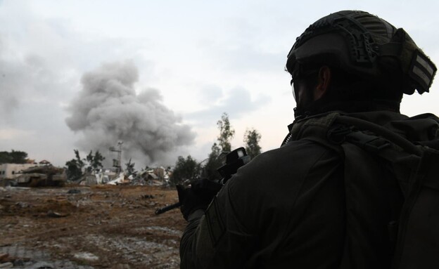 השתלטות הכוחות והשמדת מפקדת גדוד שג'עייה (צילום: דובר צה"ל)