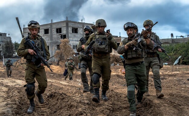 כוחות אוגדה 162 במרחב ג'אבליא (צילום: דובר צה"ל)