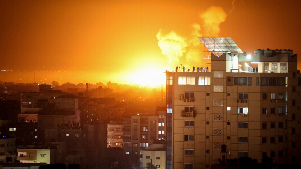 תקיפה בעזה בעקבות ירי הרקטות לעבר ישראל