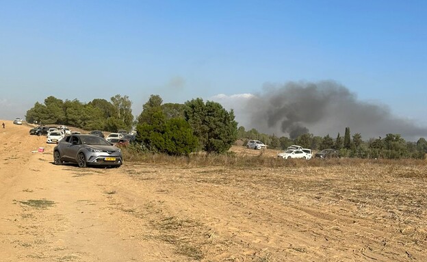 העשן שעלה מכיוון המסיבה