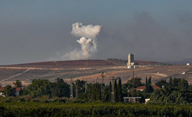 הפצצות בין ישראל לחיזבאללה בגבול לבנון (צילום: איל מרגולין, פלאש 90)